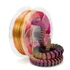 Filamento para impresión 3D, filamento PLA seda bicolor, 250G, filamento PLA seda, compatible con impresoras Bambu Lab y Creality, etc.