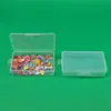 Caja de Plástico PP Rectangular Caja de Almacenamiento para Anzuelos de Pesca Caja de Embalaje Transparente Caja Organizadora para Tarjetas y Cuentas Caja Transparente