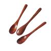 Cuchara nanmu de 12 cm cuchara simple para mezclar miel cuchara para condimentos cuchara de regalo en stock venta al por mayor se puede imprimir