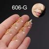 Nuevo anillo nasal con clip en forma de mariposa con perforación no porosa de circonita con incrustaciones de cobre, anillo nasal falso popular en Europa y Estados Unidos, joyería de comercio exterior