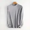 Camiseta Térmica Antibacteriana para Hombre Yifeisi, Nueva Camiseta de Manga Larga Auto-Calentable con Cuello Medio Alto Ajustada para Hombre, Se Puede Usar como Ropa Exterior