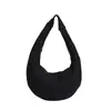 Bolsa Transversal Estilo Coreano de Luxo Leve para Mulheres, Nova Bolsa Simples Versátil Formato Dumpling, Bolsa de Ombro Nicho Casual Moda para o Dia a Dia