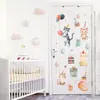 Habitación Infantil Pegatinas de Pared para Cumpleaños Sombrero de Fiesta Gato Globo Caja de Regalo Pegatinas Autoadhesivas Divertidas Pegatinas Decorativas para Pared