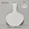 Plato de gres cerámico plato plano plato de gres cerámico de arcilla blanca alta gres pintado a mano gres bajo vidriado