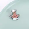 Metal Cartoon Roupas Atacado Fofo Budista Yoga Preguiça Medalha Acessórios de Roupa Broche de Lapela Fivela Anti-Exposição