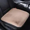 Cojín de Felpa para Asiento de Coche de Invierno Pieza Única Sin Respaldo Acolchado Espeso de Algodón Cojín Calefactable para Asiento Delantero Cojín Cuadrado Individual