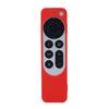 Funda protectora de silicona para control remoto de Apple TV4, gruesa, a prueba de caídas, a prueba de polvo, color luminoso.
