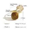 Anel de Zircônia de Vidro em Formato Irregular de Anel Novo Estilo Ins Transfronteiriço para Mulheres, Anel Versátil Dourado 18K Não Desbota Venda por Atacado