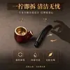 Cachimbo Boss Resina Grão de Madeira Cachimbo Curvo Filtro de Cinco Furos Cachimbo Portátil Presente Masculino Acessórios para Cachimbo Em Estoque Dropshipping