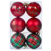 Amazon Transfronteiriça Nova Bola de Natal 6cm Formato Especial Pintada Plástico Galvanizado Conjunto de Bolas Caixa de PVC Decoração