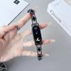 Adequado para Pulseira Xiaomi Mi Band 9, Pulseira de Metal Trevo de Quatro Folhas Madrepérola Redmi Watch 5/6 Xiaomi 8 Pro
