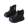 Botas Curtas para Meninas Outono e Inverno 2025 Novo Estilo Coreano Estilo Estrangeiro Botas de Princesa para Crianças Solado Macio Botas de Uso Externo Estilo Estrangeiro para Bebês