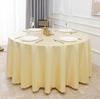 Toalha de Mesa Redonda Vermelha de Hotel Simples Jacquard Casamento Banquete Restaurante Ocidental Toalha de Mesa Redonda Atacado Mesa Redonda Grande