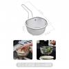 Escorredor de Aço Inoxidável com Cesta de Malha Espessa para Uso na Cozinha, Adequado para Cozinhar Macarrão, Fritar, Fondue, Cozinhar Macarrão, Escorrer, Lavar Legumes, Peneira Filtro Grande