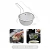 Escorredor de Aço Inoxidável com Cesta de Malha Espessa para Uso na Cozinha, Adequado para Cozinhar Macarrão, Fritar, Fondue, Cozinhar Macarrão, Escorrer, Lavar Legumes, Peneira Filtro Grande
