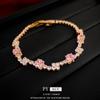Pulsera de hebilla cuadrada de circonita micro-incrustada Corea del Sur dulce pulsera Joker moda joyería de temperamento de alta gama al por mayor mujeres