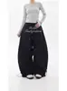 Pantalones Cargo de Paracaidista con Pliegues Bordados de Letras Americanas para Hombres y Mujeres, Nuevos de Primavera y Otoño Tendencia Street Dance Pierna Ancha Pantalones Scimitar