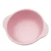 Ventas Directas de Fábrica Niños Bebé Binaural Comedor Tazón Color Puro Fibra de Bambú Biodegradable Vajilla Exportación Venta al por Mayor Procesamiento Personalización