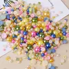 Tamaño Mixto 3-10 mm Semicírculo Plástico Imitación Perla Diamante Accesorios para Joyería DIY Decoración para Uñas Parche de Resina Perlas