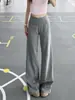 Calça Casual de Bolinhas de Cintura Alta/Baixa para Mulheres Altas, Estilo Preguiçoso de Verão, Calça Longa Ligeiramente Flare
