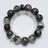 [Rocas en la Niebla] Pulsera de Cristal Natural Green Ghost Blanco para Mujer, la Más Fácil de Combinar, Pulsera de Regalo al por Mayor