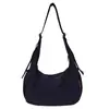 Bolso de Lona de Lunares de Gran Capacidad, Estilo Coreano de Nicho, Transfronterizo, para Mujer, Bolso de Hombro Cruzado Versátil para el Trabajo