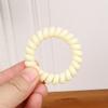 Diadema de pelo de línea telefónica trenzada color marrón lechoso transúcido Diadema retro simple Diadema Diadema Cubierta de cuero Accesorios para el cabello para mujer
