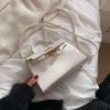 Bolsa de padrão de pedra de design de nicho francês para mulheres outono e inverno 2021 nova bolsa de textura vintage moda crossbody bolsa