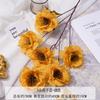 Flores Artificiales con 6 Cabezas de Gardenia, Flores Falsas para Decoración de Salón de Bodas, Recepción de Boda, Decoración del Hogar, Hotel y Arreglo de Pasillo, Flores Hechas a Mano