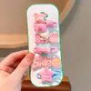 Versión Coreana Ins Tiktok Nuevo Pasador de Mariposa con Pedrería y Perlas Moda Simple Juego de 5 Piezas Pinza para el Cabello Set de Pinzas Laterales