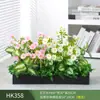 Paisagismo com Plantas Verdes Simulação Floreira Divisória de Piso Arte Floral de Chão Paisagem de Plantas Combinação de Floreira Flor Artificial em Vaso Bonsai Decoração