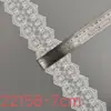 Encaje de malla popular de seda de leche bordado de 7 cm, ribete bordado, hermosa lencería de espalda, puños, escote, accesorios para el dobladillo de la falda