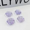 Material para joyería de cuentas diy hecha a mano 20mm cuentas de rosa de fondo plano 16mm cuentas de rosa de ramo cuentas de hilo