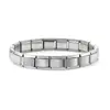 Módulo Conector Pulsera China Nueva de Moda para Hombre Acero Inoxidable Redondo Desmontable Pulsera con Dijes de Alto Sentido
