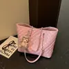 Bolsa de Tote Transfronteriza Gran Capacidad Bolso de Mujer de Gama Alta Versátil Bolso de Hombro Único Retro Casual Simple Cadena Bolsa para el Trabajo