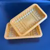 Caja a Prueba de Humedad 2213 Desechable Grado Alimenticio PP Ampolla Caja para Alimentos Frescos Caja Conserva Frescura Transparente Bandeja Interior para Alimentos Congelados Empaque