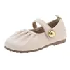 Zapatos de Princesa para Niñas Primavera 2025 Nuevos Zapatos de Cuero Suave para Bebé Estilo Coreano Zapatos Tipo Frijol Antideslizantes para Niños Pequeños y Medianos