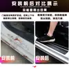 Faixa de Soleira de Carro Logo Universal Personalizada Criativa Padrão Fibra de Carbono Adesivo de Texto Faixa de Soleira de Couro Anti-Risco Anti-Pisoteio