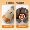 Zapatos para Perros Medianos y Grandes, Forrados de Felpa con Doble Hebilla, Zapatos Cálidos de Otoño e Invierno para Golden Retrievers, Antideslizantes y Anticaídas para Uso en Exteriores