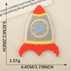 Etiqueta de Bordado a Computadora Insignia Serie Astronauta Accesorios de Ropa Autoadhesiva Cuenta de Mano DIY Parche Bordado Adhesivo de Tela Bordada