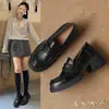 Mocasines retro de plataforma estilo británico, nueva colección otoño 2026, suela blanda, fáciles de usar, zapatos planos de suela gruesa, zapatos casuales para mujer