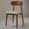 Respaldo de Silla de Madera Maciza Silla Silla de Comedor Doméstica Simple Moderna Estilo Nórdico Crema Restaurante Mesa de Comedor Silla Taburete Silla Reishi