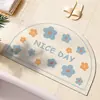 Alfombrilla de suelo de tierra de diatomeas fresca flor hogar baño baño absorbente secado rápido alfombrilla para pies inodoro antideslizante resistente al desgaste felpudo