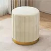 Banqueta de maquiagem estilo creme para quarto de menina, cadeira de penteadeira, uso doméstico, luxo leve, alta qualidade, com armazenamento, banqueta para manicure, banqueta redonda
