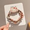 Diadema de Dibujos Animados Kt Cat para Niños, Cuerda para el Cabello para Coleta Alta de Niña, Alta Elasticidad, No Daña el Cabello, Accesorios para el Cabello