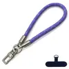 Cordón para teléfono de 8 mm color titanio con almohadilla, correa corta para la muñeca, cuerda de escalada anticaída para exteriores, adecuado para botellas de agua, cámaras y artículos acrílicos