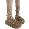 Meias de tricô para Outono e Inverno meias JK de pelo y2g hot girl cobertura de perna para todas as ocasiões meias para botas de neve coleção de meias lolita