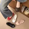2026 Nuevos Zapatos Planos de Ballet Tipo Huevo con Lazo Bajo en Rojo para Mujer, Mismo Estilo que los Usados por las Chicas de Casa
