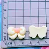 Brillante Colorido Corazón Pajarita Pasador Cuerda para el Cabello Agujero Hebilla de Zapato Material Hecho a Mano DIY Accesorios de Resina