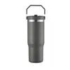 Taza de Coche Portátil de Mismo Modelo Transfronteriza de 30 oz, Taza Aislada de Acero Inoxidable 304, Montaje en Coche, Taza Enfriadora de Hielo con Tapa de Popote para Exteriores